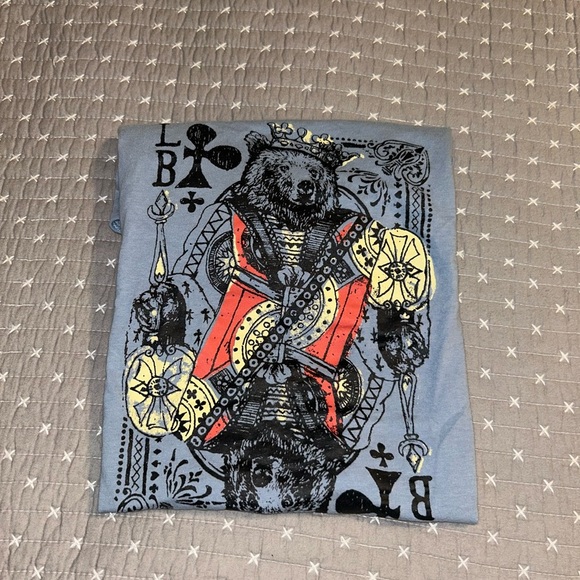 (Bundle 3 for $15) Lucky Brand Playing Card Graphic Tee Kids L - Picture 4 of 4